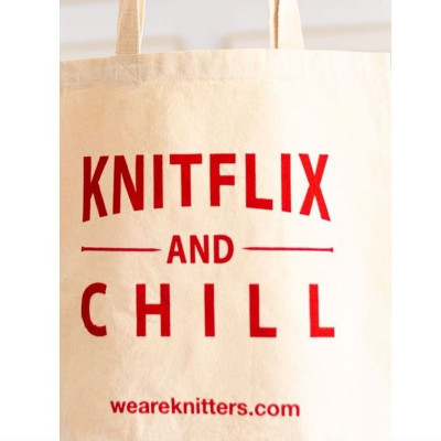 We Are Knitters 100% Cotton Tote Bag										 - KnitFlix & Chill