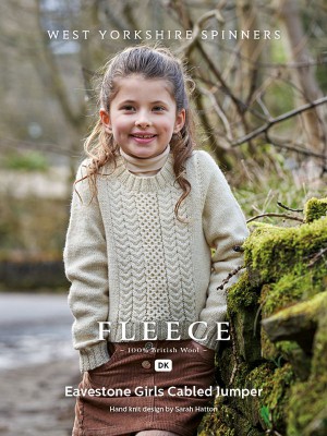 West Yorkshire Spinners Eavestone Kid's Cabled Sweater in BFL DK										