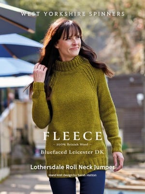 West Yorkshire Spinners Lothersdale Roll Neck Sweater in BFL DK										
