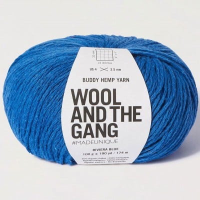 Wool and the Gang Buddy Hemp - 224 Riviera Blue