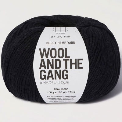 Wool and the Gang Buddy Hemp - 225 Coal Black