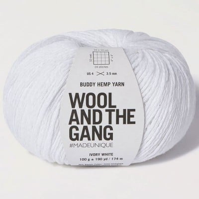Wool and the Gang Buddy Hemp										 - 44 Ivory White