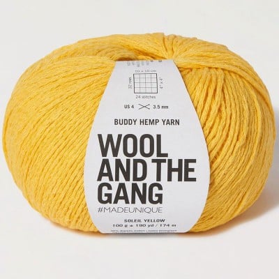 Wool and the Gang Buddy Hemp - 223 Soleil Yellow