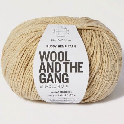 Wool and the Gang Buddy Hemp - 227 Pistachio Green