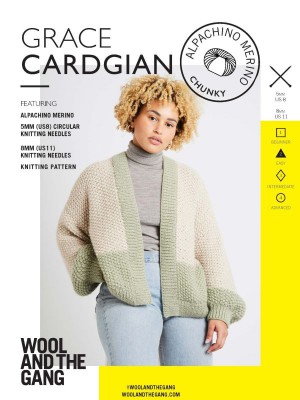 Wool and the Gang Grace Cardigan Laughing Hens