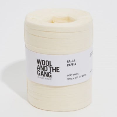 Wool and the Gang Ra-Ra Raffia										 - 044 Ivory White