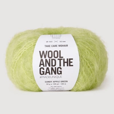 Wool and the Gang Take Care Mohair										 - 012 Candy Apple Green