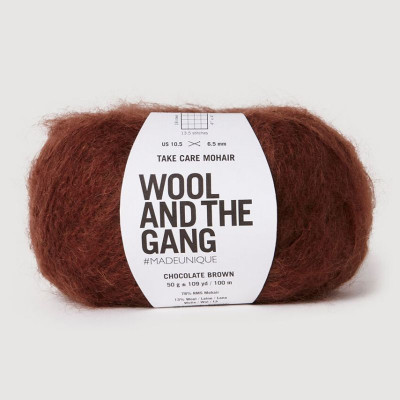 Wool and the Gang Take Care Mohair										 - Chocolate Brown