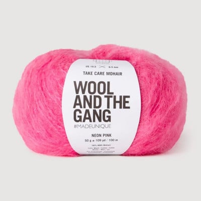 Wool and the Gang Take Care Mohair										 - 106 Neon Pink