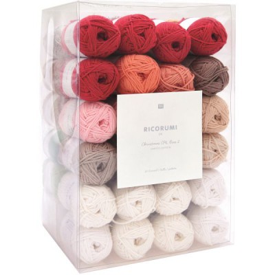 Rico Ricorumi Christmas CAL Yarn Kit II - Christmas Baubles										 - Ricorumi Yarn Assortment