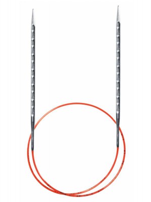 addi Novel Square Tip Fixed Circular Knitting Needles 100cm - US 7