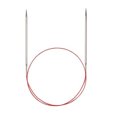 addiClassic Lace Fixed Circular Knitting Needles - Silver Tips 100cm (40in)										 - 2.00mm