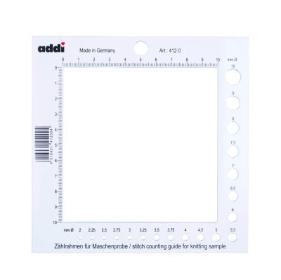 addiSquare Needle Gauge & Counting Frame										 - Counting Frame