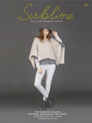 687 The Second Sublime Natural Aran Hand Knit Book										