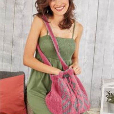 Patons Summer Cotton Moments Tapestry Crochet Bag										