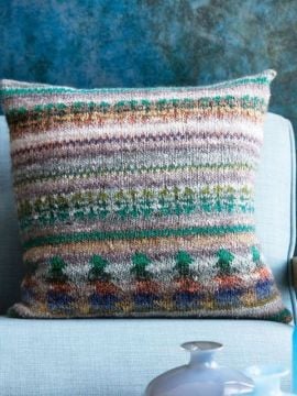 Noro MAG9-09 Fair Isle Pillow Cover