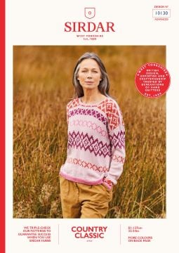 Sirdar Country Classic 10130 Fairisle Slouchy Sweater