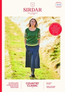 Sirdar Country Classic 10132 Pattern Sleeve Sweater