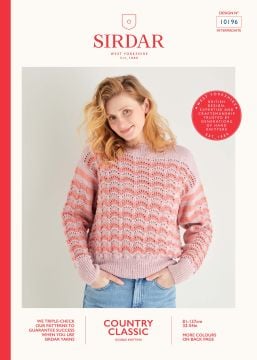 Sirdar Country Classic 10196 Lace Chevron Sweater