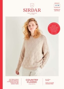 Sirdar Country Classic 10198 Triangle Reverse Stitch Sweater
