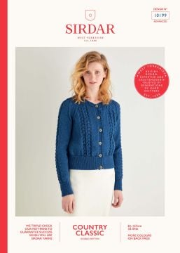 Sirdar Country Classic 10199 Lace Textured Cardigan
