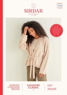 Sirdar Country Classic 10238 Zebra Wrap Cardigan