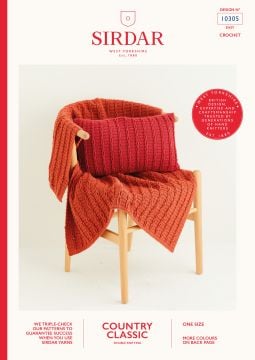 Sirdar Country Classic 10305 Crochet Blanket and Cushion
