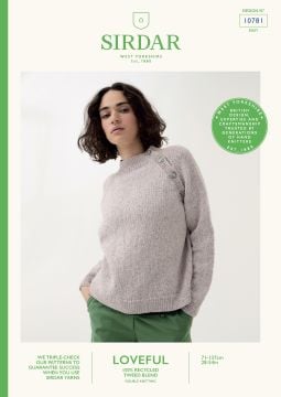 Sirdar Loveful Recycled Tweed DK Buttoned