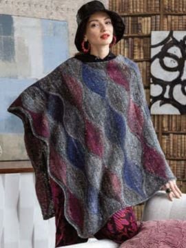 Noro MAG15-12 Contrast Ripple Poncho