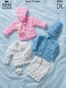 King Cole 2888 Baby's Cardigans