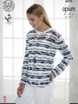 King Cole 4475 Sweater and Cardigan