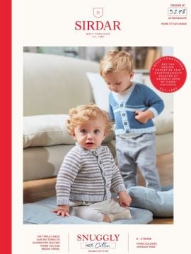 Sirdar 5278 Baby Striped Raglan Cardigans