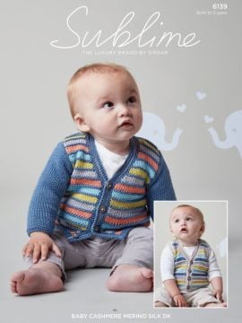 Sublime 6139 Garter & Stripe Baby Cardigans