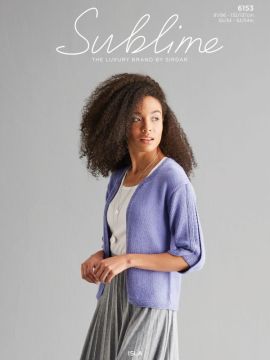 Sublime 6153 Godet Sleeve Cardigan