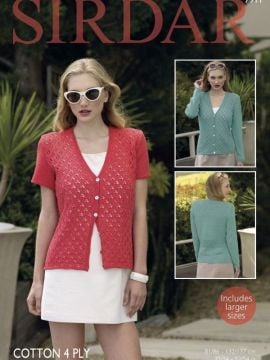 Sirdar 7911 Ladies Lacy Cardigans
