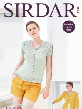 Sirdar 8258 Floral Lace Cardigans