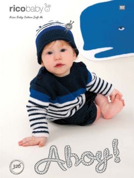 Rico KIC 326 Baby Striped Jumper & Hat