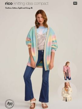 Rico KIC 893 Slouchy Cardigans & Lace Shawl