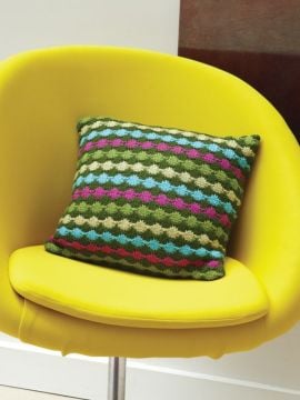 Rowan Dot Stripe Cushion