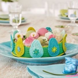 Patons Cotton Moments Crochet Egg Basket