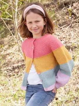 DROPS Candy Bar Kids Cardigan