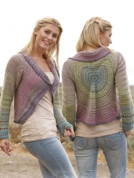 DROPS Summer Circle Crochet Cardigan