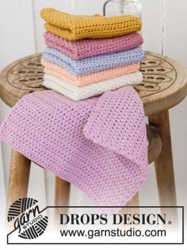 DROPS Clean & Colourful Crochet Cloths