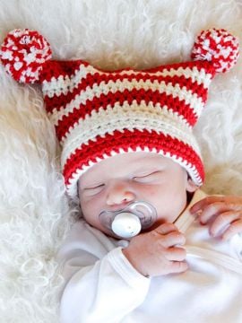 DROPS Tiny Elf Crochet Baby Hat