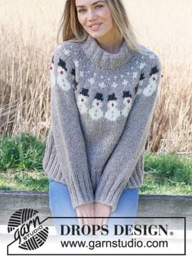 DROPS Snowman Time Sweater