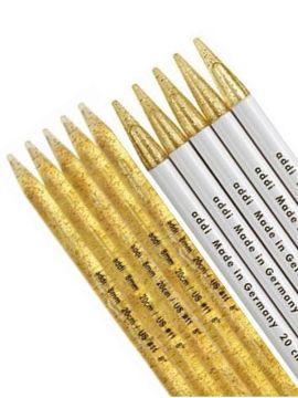 addiChampagner Double Pointed Needles 8/10in (20/25cm)