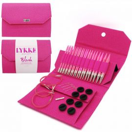 LYKKE Blush Interchangeable Circular Birchwood Knitting Needle Set 5in Tips