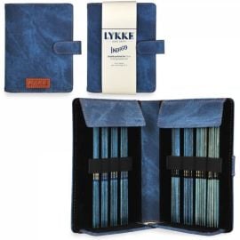 LYKKE Double Pointed 15cm (6in) Knitting Needle Set 2mm-3.75mm Indigo