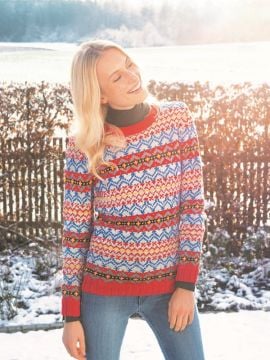 Patons Arne & Carlos Merino Moments Ladies' Fairisle Sweater