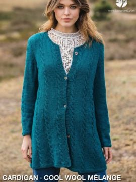 Lana Grossa - Classici 19 Design 21 - Cool Wool Mélange Cardigan